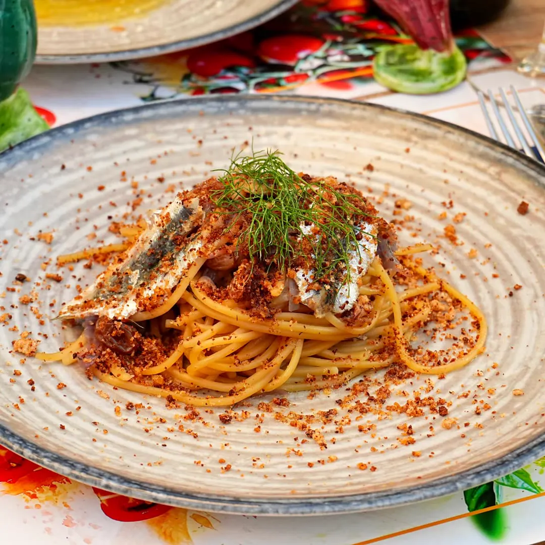 pasta con le sarde di Sicilia Bedda
